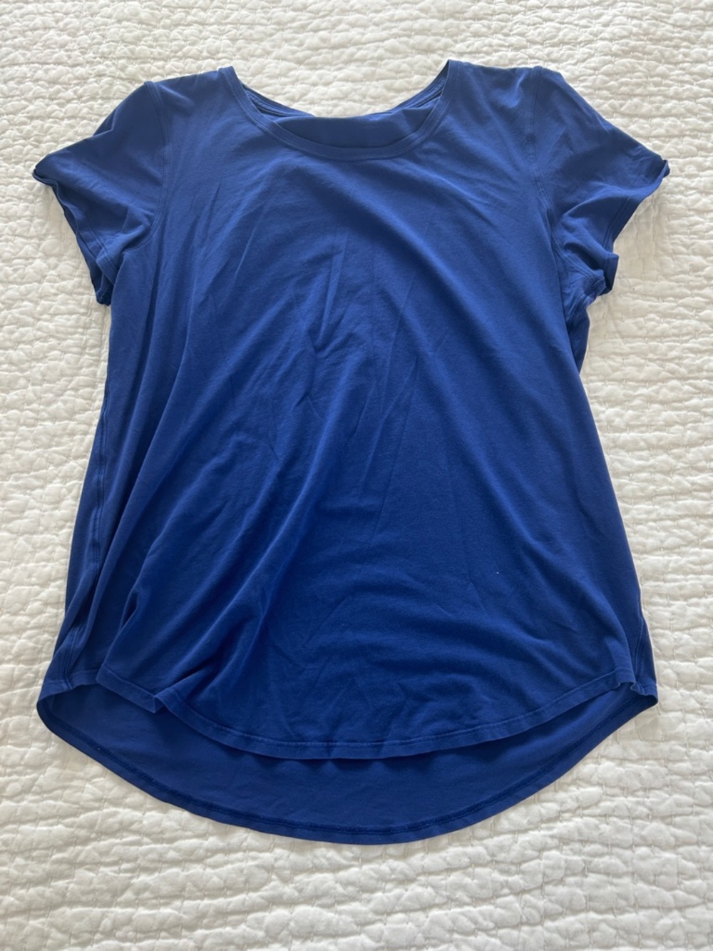 lululemon athletica Royal Blue Short Sleeve Scoop love Tee